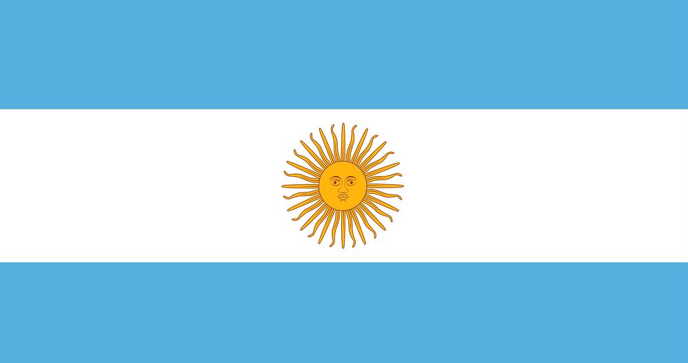 Argentina flag, national symbol image