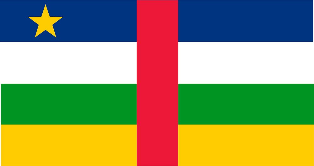 Central African Republic flag, national symbol image