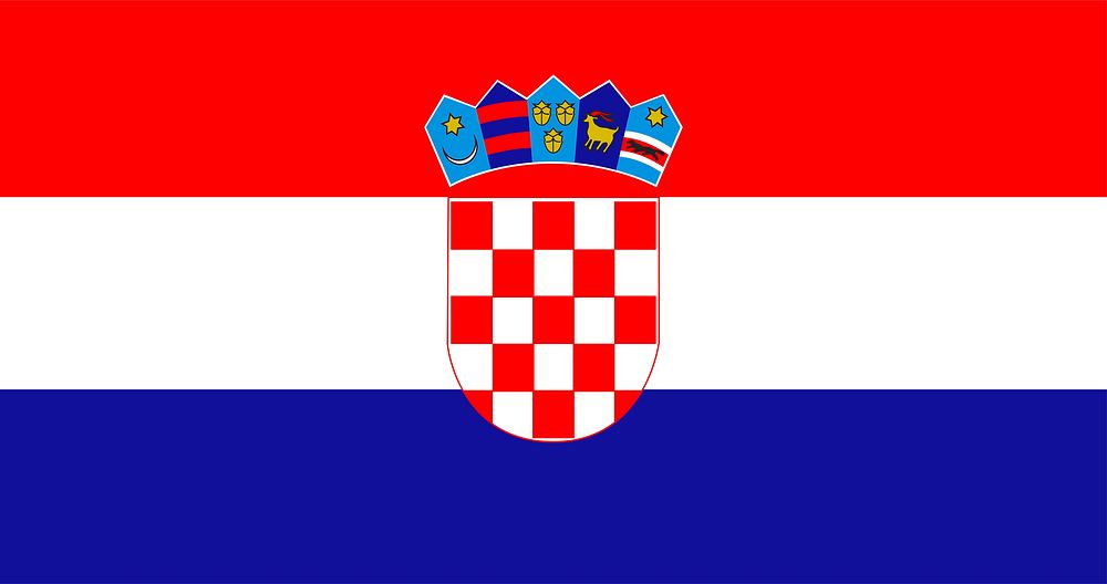 Croatian flag, national symbol image
