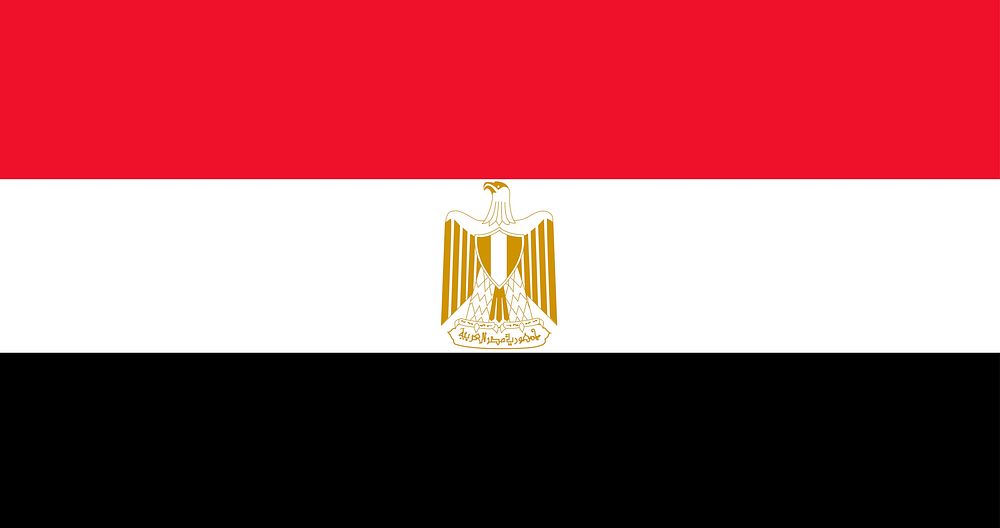 Egyptian flag, national symbol image