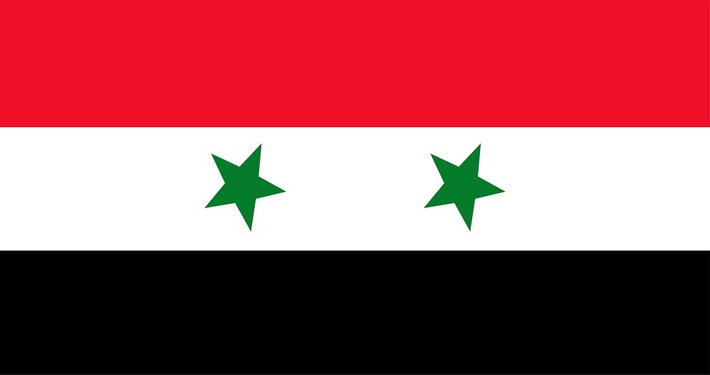 Syrian flag, national symbol image