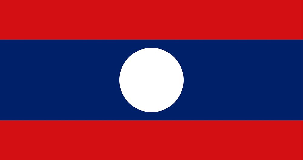 Flag of Laos, national symbol image