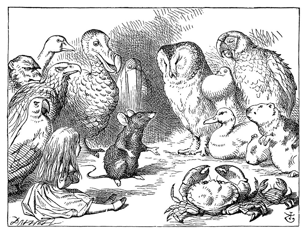 Illustration of Alice's Adventures in Wonderland (1865) by John Tenniel