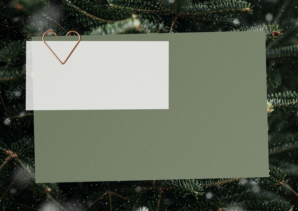 Green Christmas winter background