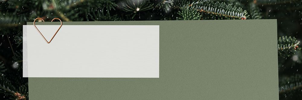 Green Christmas notepaper background