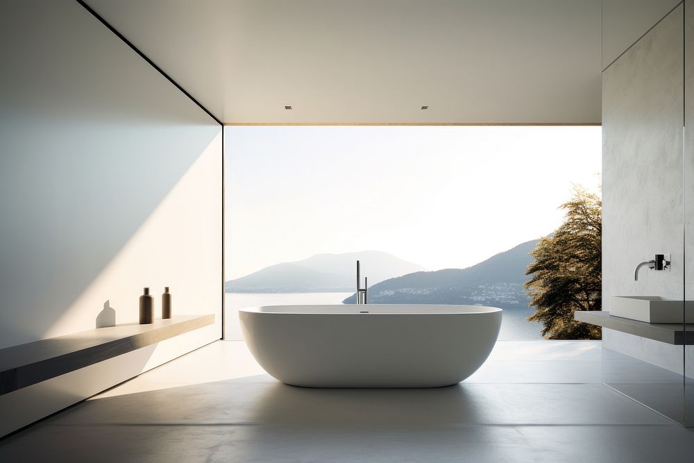 Bath tub & natural light 