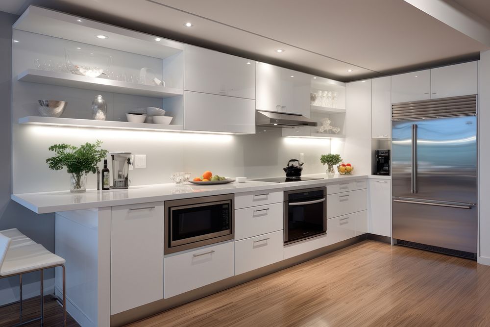 Modern kitchen AI generated image