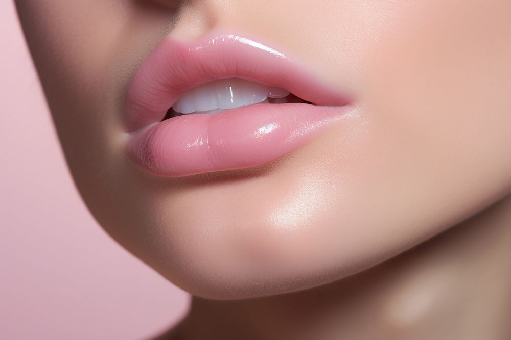 Skin pink lip perfection. AI generated Image by rawpixel.