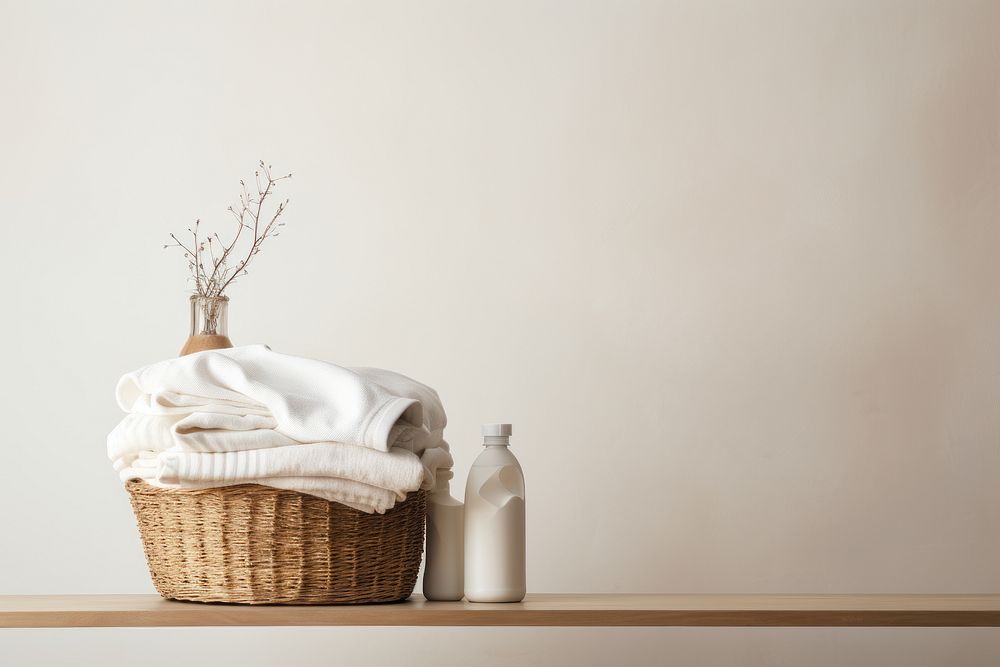 Laundry basket simplicity container. AI generated Image by rawpixel.