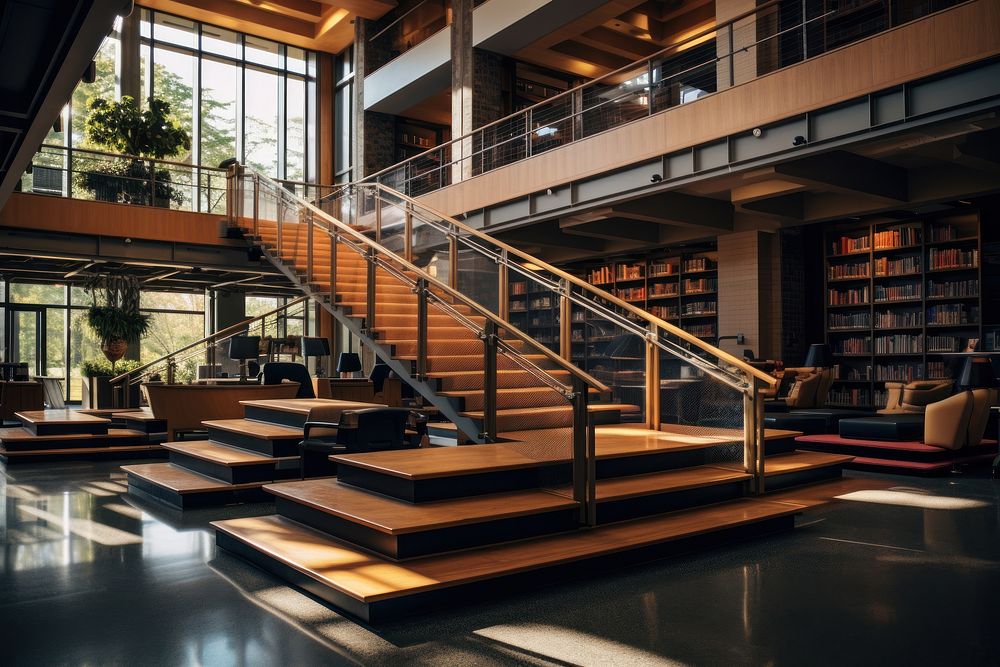 School library AI generated image | Premium Photo - rawpixel
