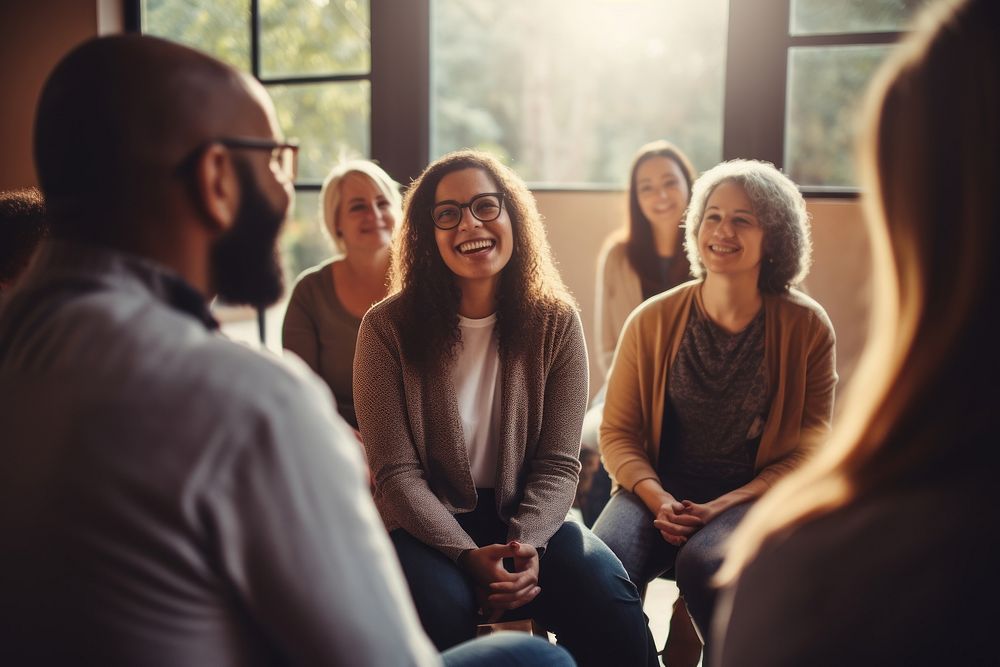 Diverse people in business workshop 