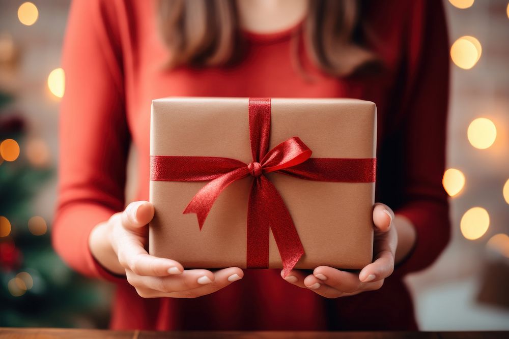 Gift box anticipation celebration. 