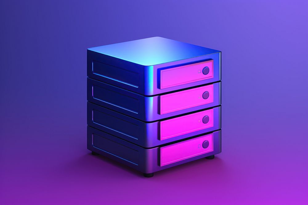 Furniture drawer purple electronics. AI generated Image by rawpixel.