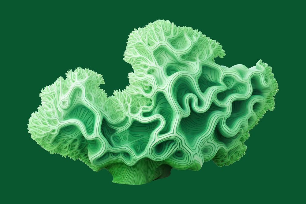 Microbiology invertebrate cauliflower accessories. AI generated Image by rawpixel.