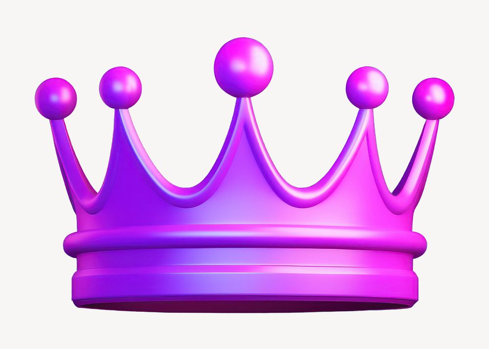 Crown accessories accessory magenta. AI generated Image by rawpixel.