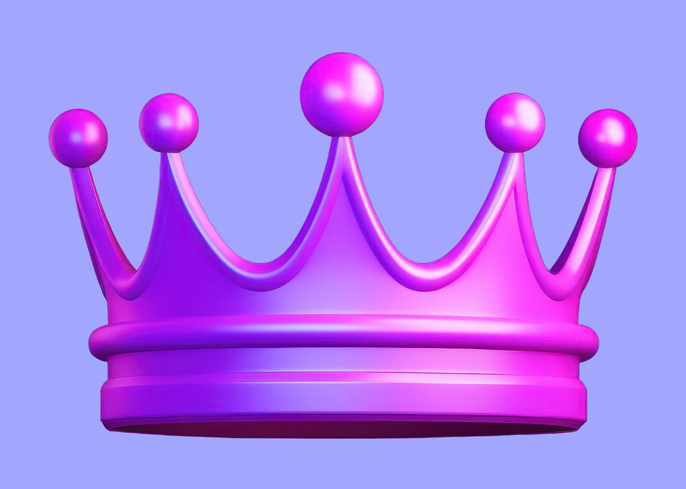 Purple crown accessories accessory. AI generated Image by rawpixel.