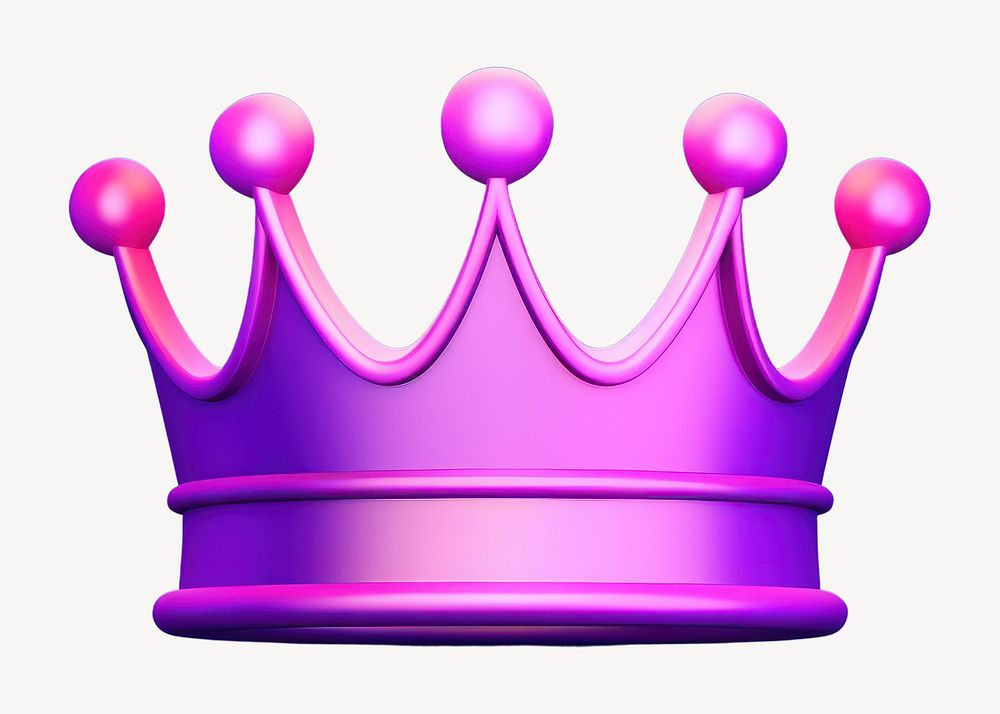 Crown accessories accessory magenta. AI generated Image by rawpixel.