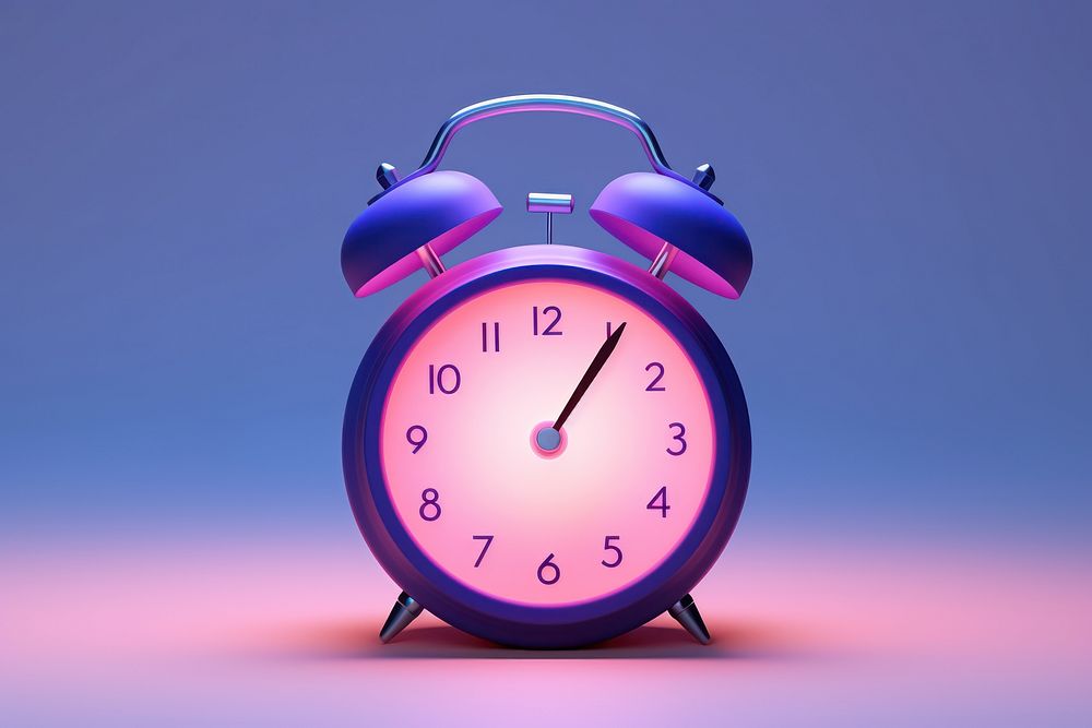 Clock illuminated deadline accuracy. AI generated Image by rawpixel.