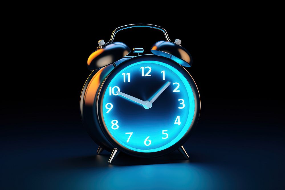 Clock illuminated wristwatch deadline. AI generated Image by rawpixel.