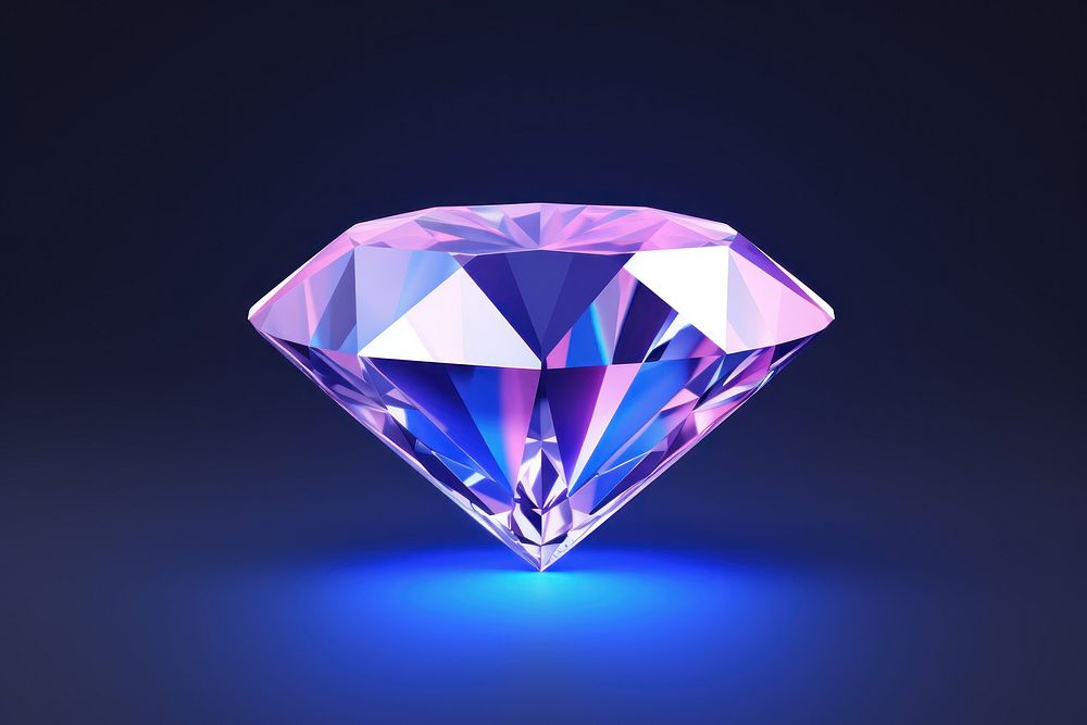 Gemstone crystal jewelry diamond. AI generated Image by rawpixel.