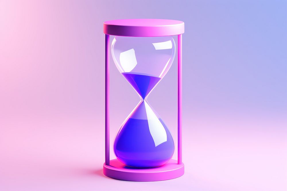Hourglass deadline research lighting. AI generated Image by rawpixel.