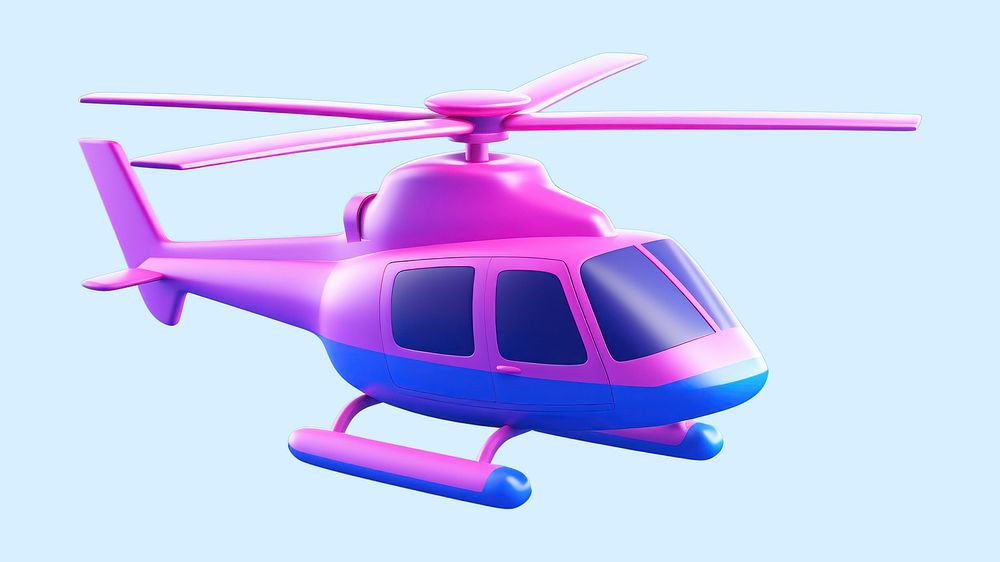 Helicopter aircraft airplane vehicle. AI generated Image by rawpixel.