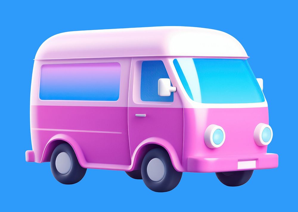 Vehicle minibus wheel van. AI generated Image by rawpixel.
