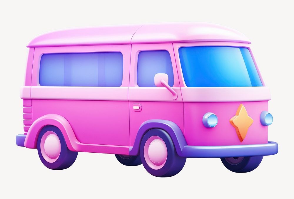Vehicle minibus wheel car. AI generated Image by rawpixel.
