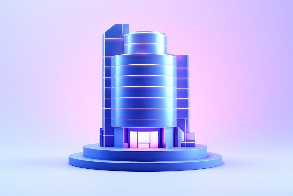Architecture building lighting city. AI generated Image by rawpixel.