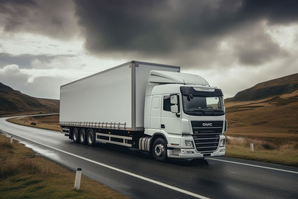 Vehicle truck transportation semi-truck. 