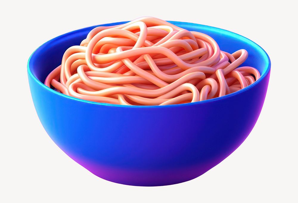 Colorful bowl of noodles