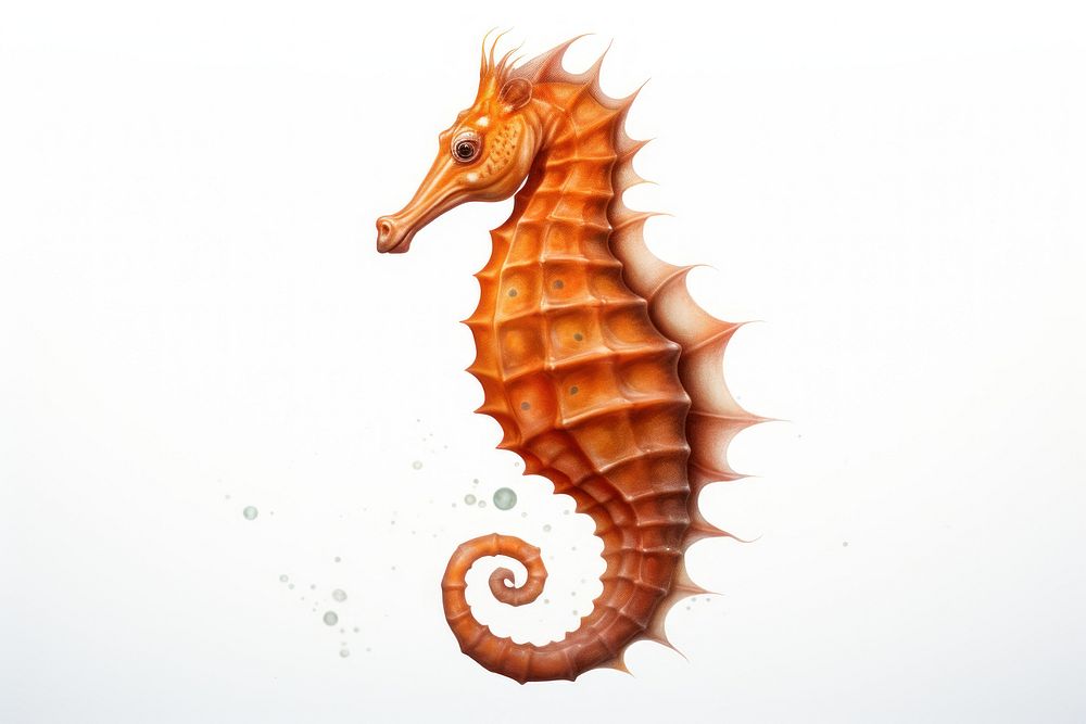 Seahorse animal nature mammal. AI generated Image by rawpixel.