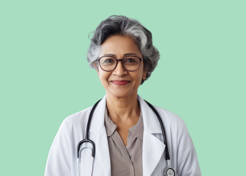 Glasses doctor adult stethoscope. AI generated Image by rawpixel.