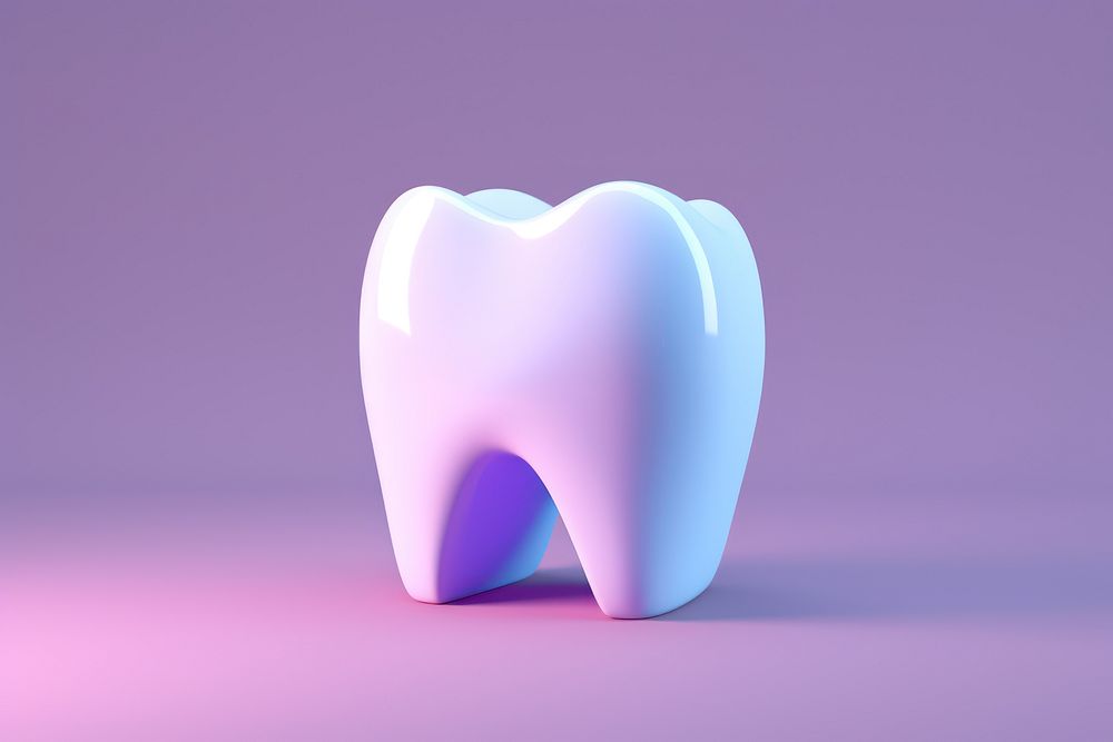 Toothbrush purple teeth blue. AI generated Image by rawpixel.