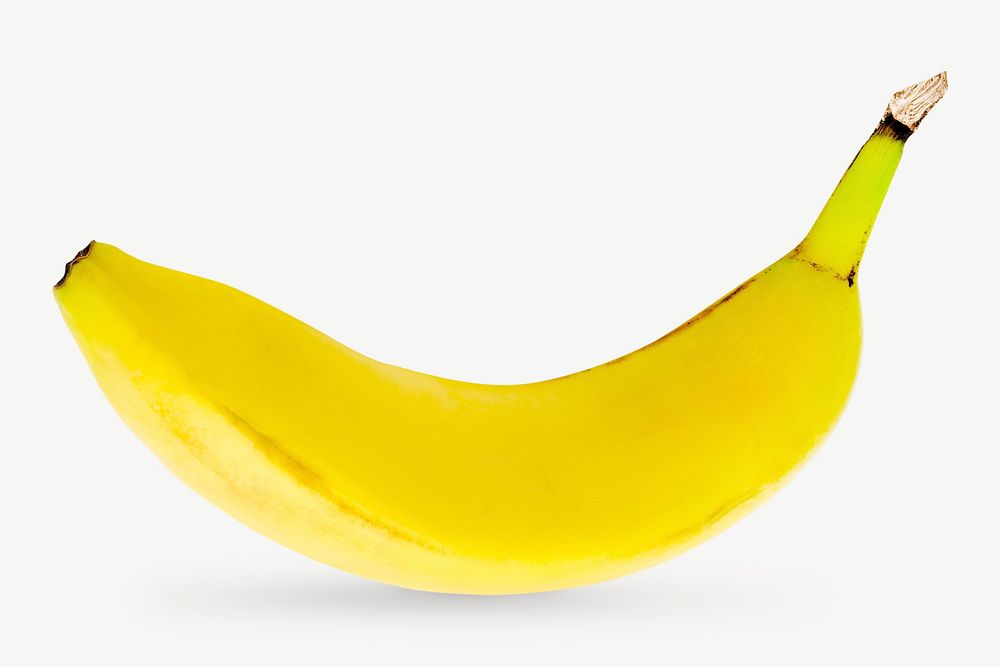 Yellow banana design element psd