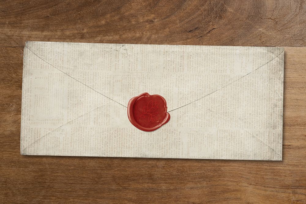 Vintage letter envelope