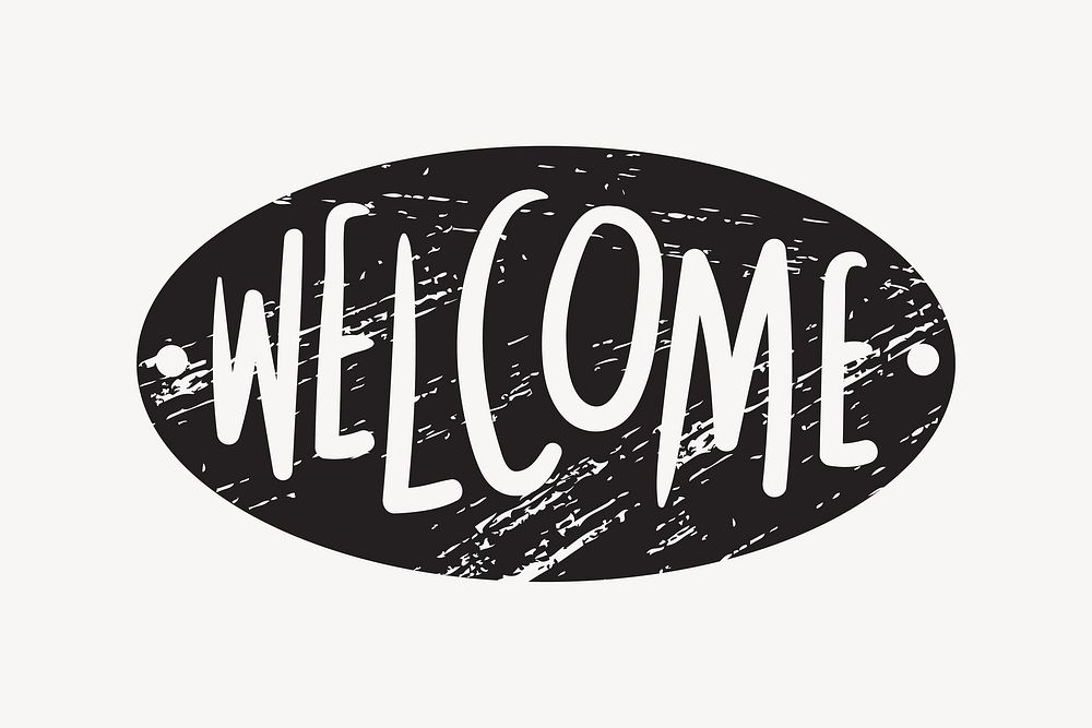 word, oval shape typography Free Vector rawpixel