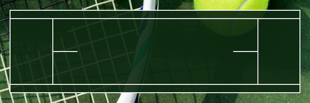 Tennis court background for banner