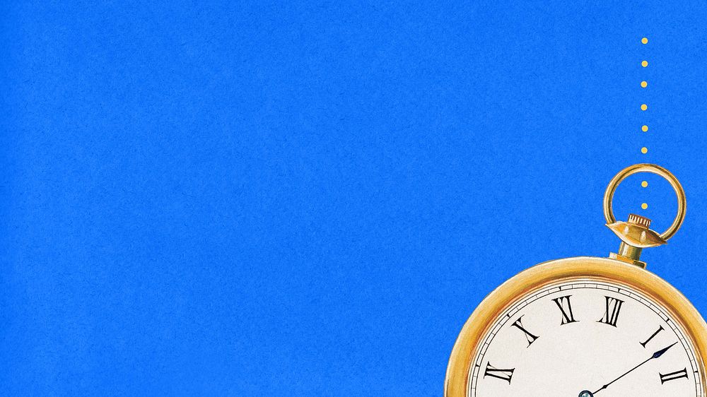 Blue vintage clock HD wallpaper Free Photo rawpixel