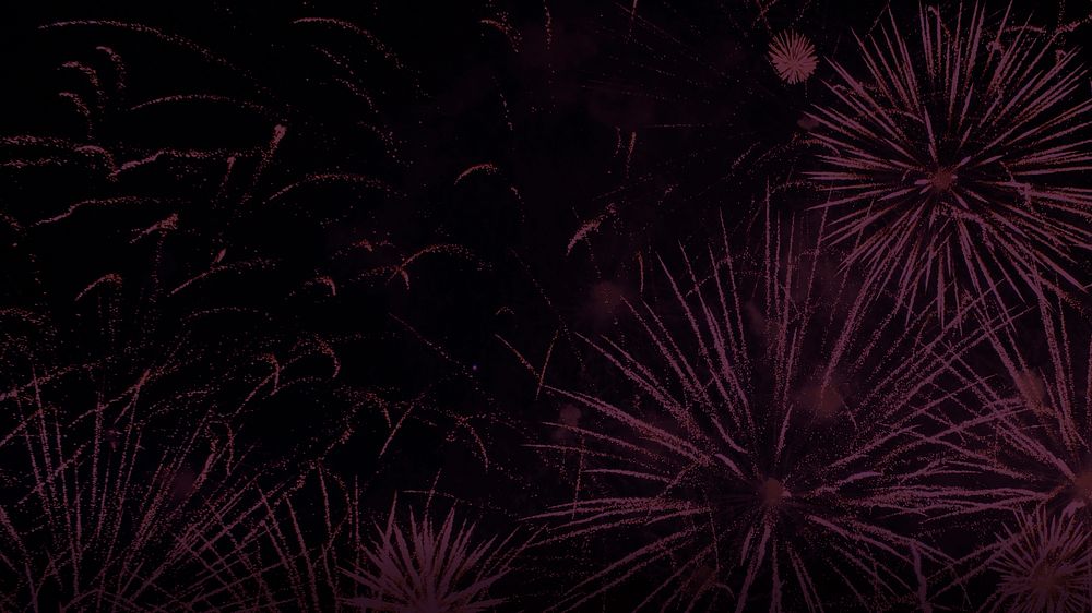 Pink fireworks desktop wallpaper