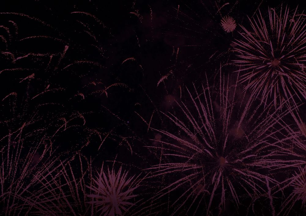 Pink fireworks background design