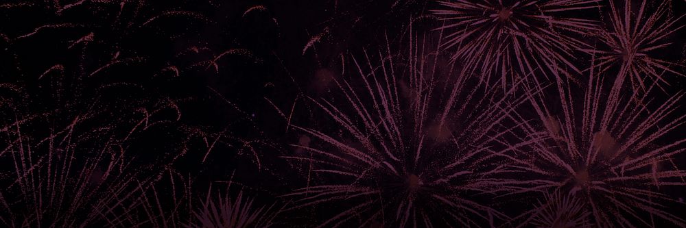 Pink fireworks background for banner