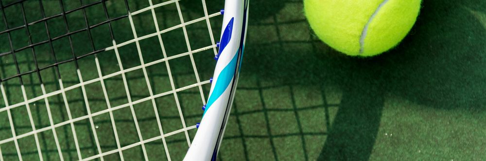 Tennis court background for banner