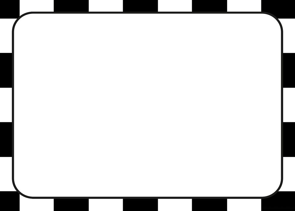 Retro checkered pattern border background