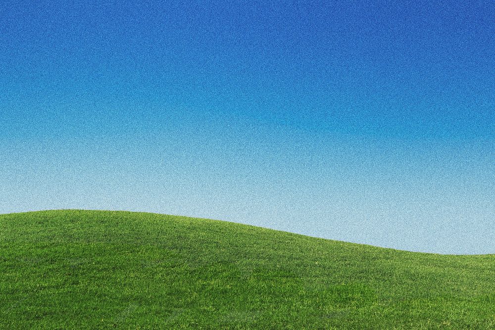 Grainy grass hill landscape background