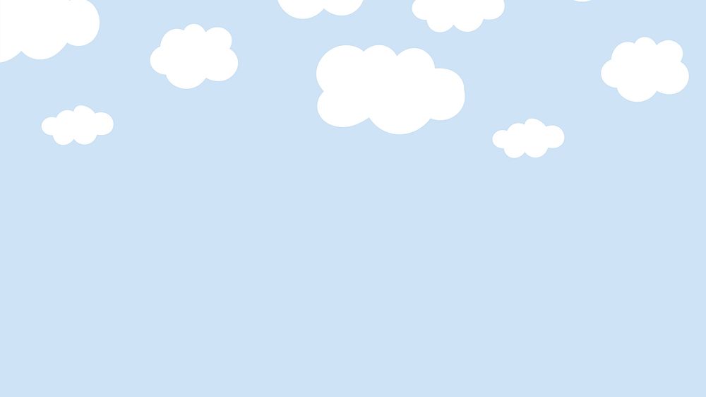 Cartoon clouds desktop wallpaper
