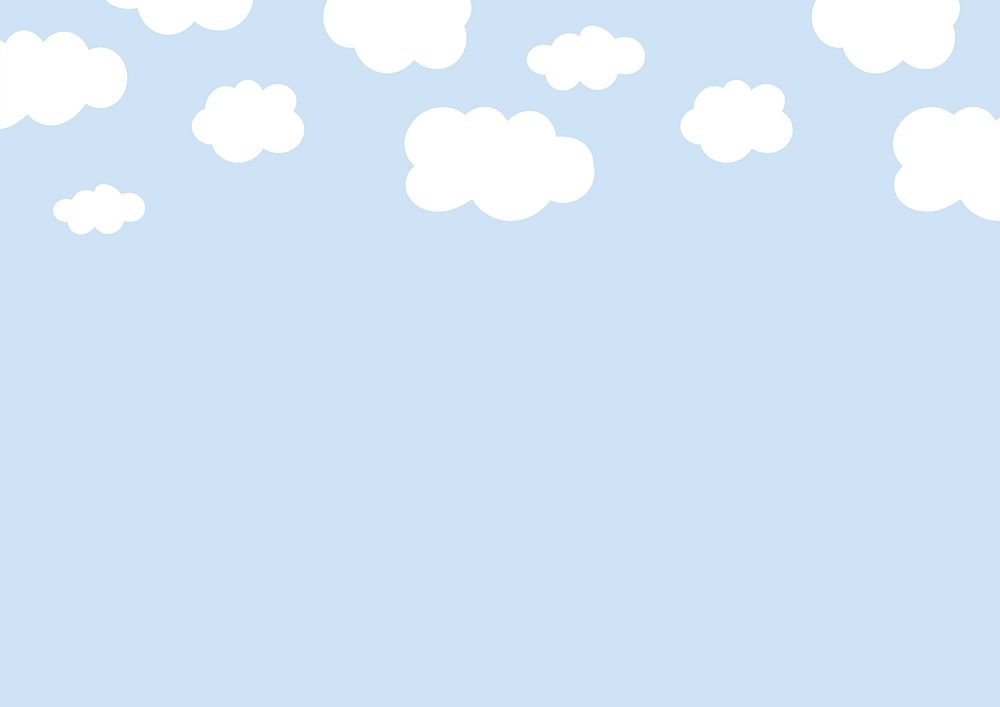 Cartoon clouds background design