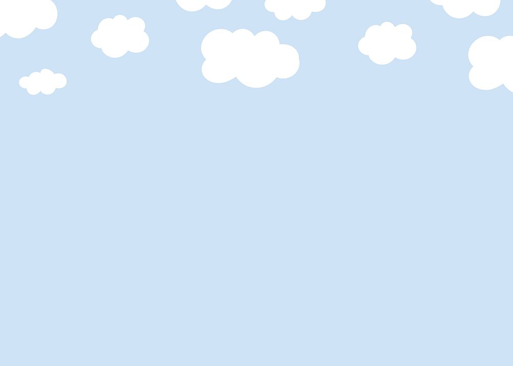 Cartoon clouds background design