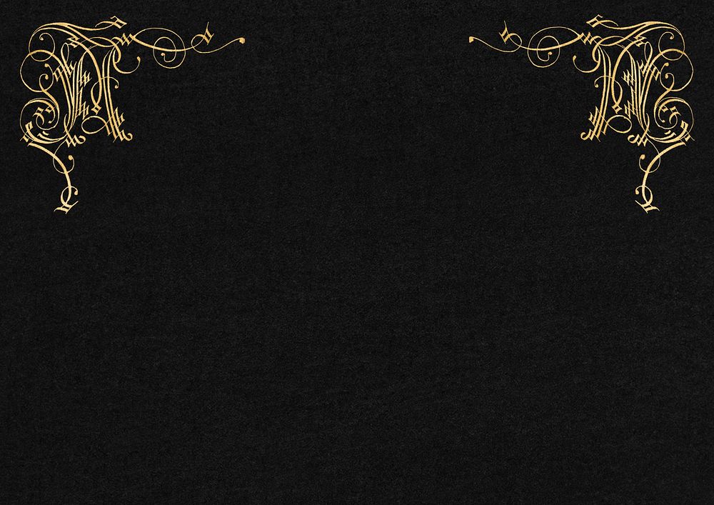 Black golden luxurious border background