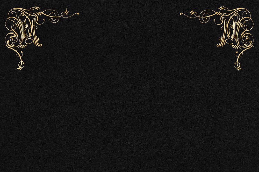 Black golden luxurious border background